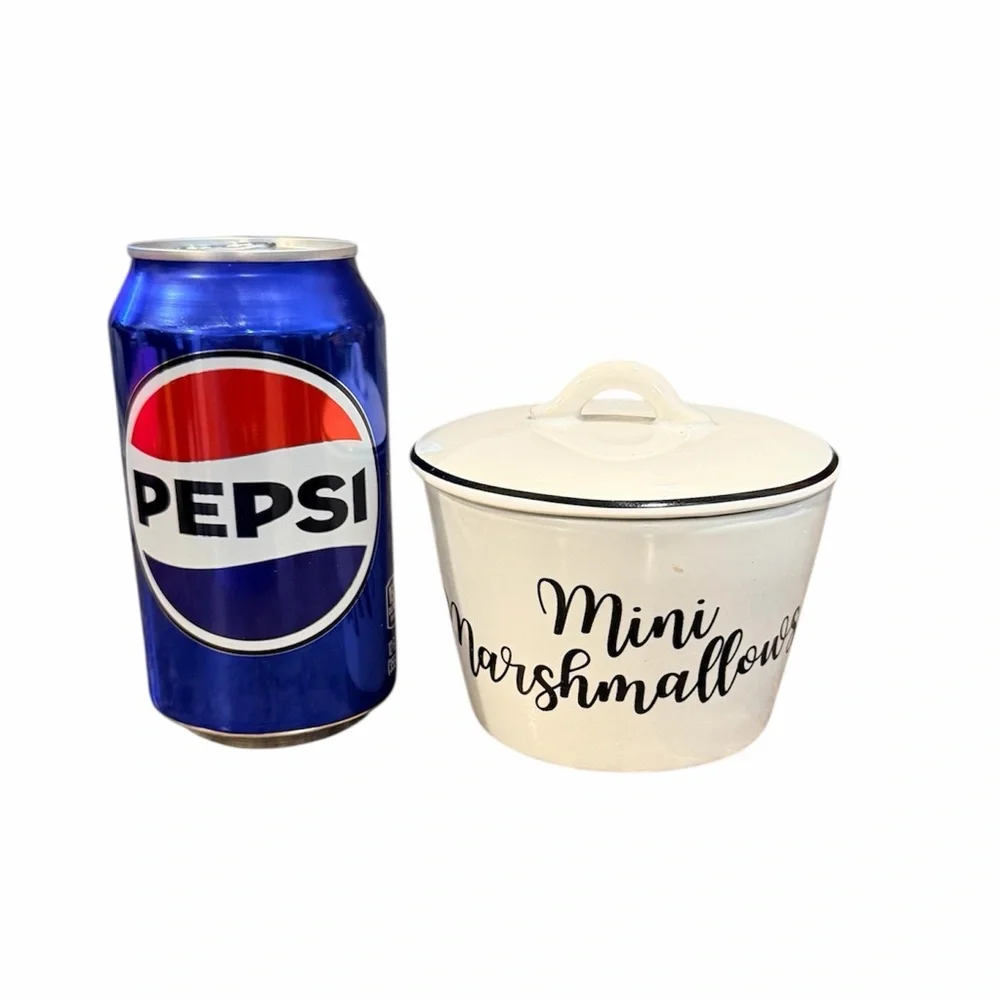 Adorable Mini Marshmallows Ceramic Canister/Storage Container